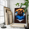 3 Медведь хозяин гор Животные Хищники Природа 80х100 Раскраска картина по номерам на холсте