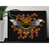2 Пчела на сотах Животные Насекомые Интерьерная Раскраска картина по номерам на холсте
