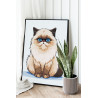 2 Персидская голубоглазая кошка Животные Котята Коты Для детей Детская Для мальчика Для девочки 60х80 Раскраска картина по номер