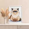 3 Персидская голубоглазая кошка Животные Котята Коты Для детей Детская Для мальчика Для девочки 60х80 Раскраска картина по номер