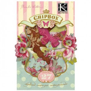 Бабочки Madeline Чипборд для скрапбукинга, кардмейкинга K&Company