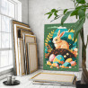 4 Пасхальный заяц Яйца Природа Животные Кролик Зайчик Пасха Для детей 60х80 Раскраска картина по номерам на холсте