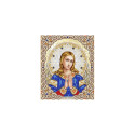 Ангел Хранитель в жемчуге и кристаллах Канва с рисунком для вышивки бисером Благовест