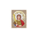 Архангел Михаил в жемчуге и кристаллах Канва с рисунком для вышивки бисером Благовест