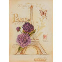 Романтический Париж Канва с рисунком для вышивки бисером Благовест