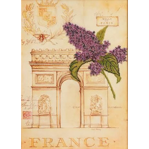  Романтическая Франция Канва с рисунком для вышивки бисером Благовест КС-054
