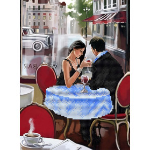  Первое свидание Канва с рисунком для вышивки бисером Благовест К-4040