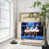  Три балерины Люди Девушка Балет Танец Грация Эстетика Интерьерная Раскраска картина по номерам на холсте AAAA-NK764