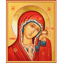 Икона Казанской Божьей Матери Алмазная вышивка мозаика на подрамнике Гранни