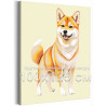 Портрет сиба-ину Животные Собака Легавая Для детей для подростков Для девочки Для мальчика 100х125 Раскраска картина по номерам 