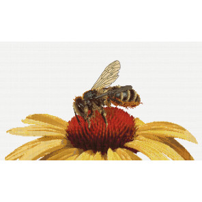  Пчела на желтом цветке Набор для вышивания Thea Gouverneur 585A
