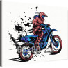 Женщина на мотоцикле Мотокросс Девушка Спорт Люди 60х80 Раскраска картина по номерам на холсте