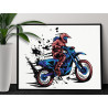 2 Женщина на мотоцикле Мотокросс Девушка Спорт Люди 60х80 Раскраска картина по номерам на холсте