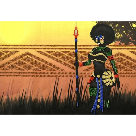 Африканка Канва с рисунком для вышивки бисером Вышиваем бисером ПР29