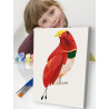 2 Яркая райская птица Для детей Детские Для мальчиков Для девочек Маленькая Легкая Раскраска картина по номерам на холсте