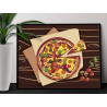 2 Пицца с грибами Еда Натюрморт Италия Для кухни Интерьерная 100х125 Раскраска картина по номерам на холсте