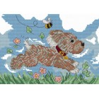Щенок и пчела Набор для вышивания Белоснежка