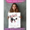 2 Бульдог с розами и бабочкой Коллекция Cute puppy Собака Пес Щенок Животные Для детей Детские Для девочек Для мальчиков Раскрас