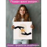 2 Руки девушки и цветы Люди Коллекция солнце и луна Минимализм Эзотерика Для триптиха Интерьерная Легкая Раскраска картина по но