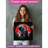 2 Мотоциклист на фоне красного солнца Люди Байкер Для мужчин 40х40 Раскраска картина по номерам на холсте