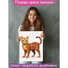 2 Бенгальская кошка Животные Котята Коты Для детей Детская Для мальчика Для девочки Легкая Раскраска картина по номерам на холст