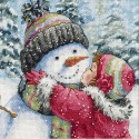 Поцелуй для снеговика 70-08833 Набор для вышивания Dimensions