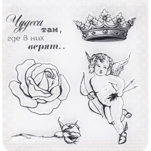 Ангел Элегия Штампы прозрачные для скрапбукинга, кардмейкинга ScrapBerry's