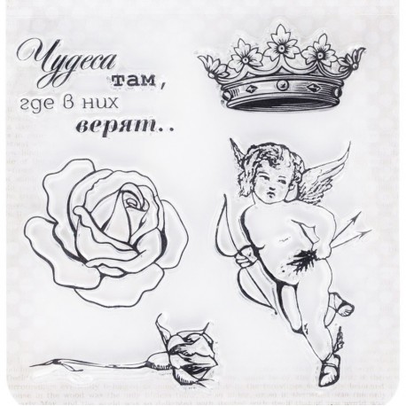 Ангел Элегия Штампы прозрачные для скрапбукинга, кардмейкинга ScrapBerry's