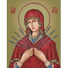 Макет Икона Пресвятой Богородицы «Семистрельная» Алмазная вышивка мозаика Гранни
