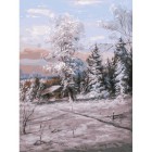 Зимний день Раскраска картина по номерам акриловыми красками на холсте Белоснежка