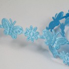 Голубые бабочки и цветы Лента декоративная для скрапбукинга, кардмейкинга