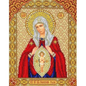Богородица В родах помощница Набор для частичной вышивки бисером Паутинка