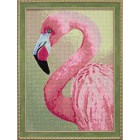 Готовая работа Розовый фламинго Алмазная вышивка мозаика Гранни