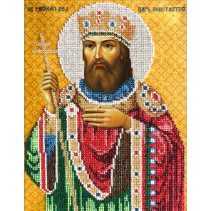 Святой Константин Набор для частичной вышивки бисером Вышиваем бисером