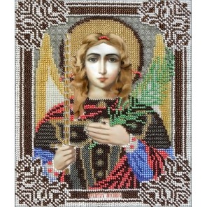 Святой Архангел Михаил Набор для частичной вышивки бисером Вышиваем бисером