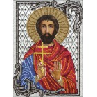 Святой Евгений Набор для частичной вышивки бисером Вышиваем бисером