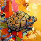 Черепаха удачи Раскраска картина по номерам акриловыми красками на холсте Color Kit