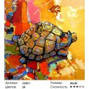 Черепаха удачи Раскраска картина по номерам на холсте Color Kit