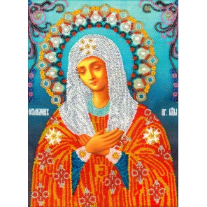 Богородица Умиление Набор для частичной вышивки бисером Вышиваем бисером
