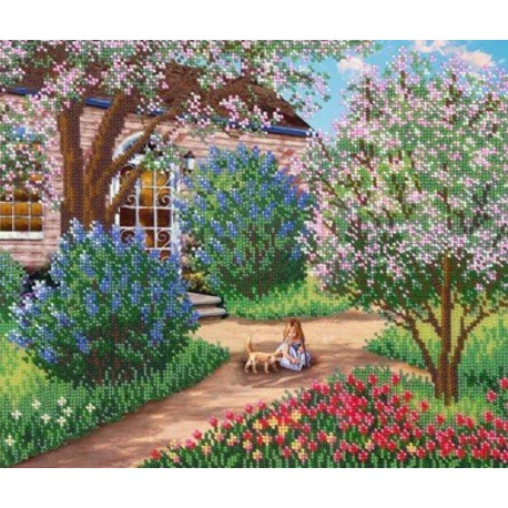 Цветущий сад рисунок - 74 фото