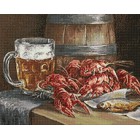 Пиво и раки Алмазная вышивка мозаика Гранни