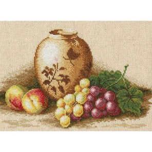 Персики и виноград Набор для вышивания Золотое Руно
