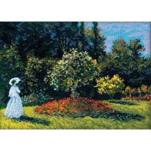 Дама в саду по мотивам картины К.Моне Набор для вышивания Риолис