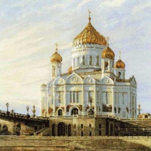 Москва. Храм Христа Спасителя Набор для вышивания Риолис