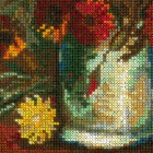 Ваза с маками, васильками и хризантемами по мотивам картины В. Ван Гога Набор для вышивания Риолис
