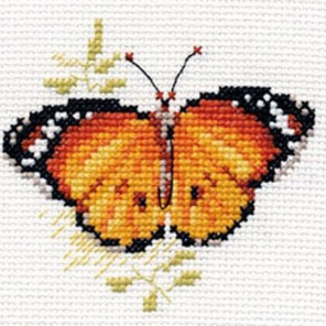 Яркие бабочки. Оранжевая Набор для вышивания Алиса