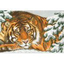 Амурский тигр Канва с рисунком для вышивки Матренин посад