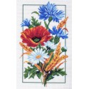 Полевые цветы Канва с рисунком для вышивки Матренин посад