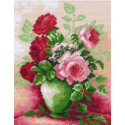 Розы в вазе Канва с рисунком для вышивки Матренин посад
