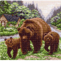 Медвежий угол Канва с рисунком для вышивки Матренин посад
